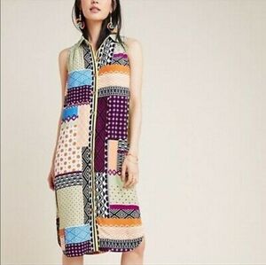 Anthropologie everyway sleeveless shirt dress. 6/8